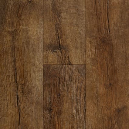 Aquaseal 12mm Pad Copper Ridge Chestnut, Water Resistant Laminate Flooring With Attached Underlayment
