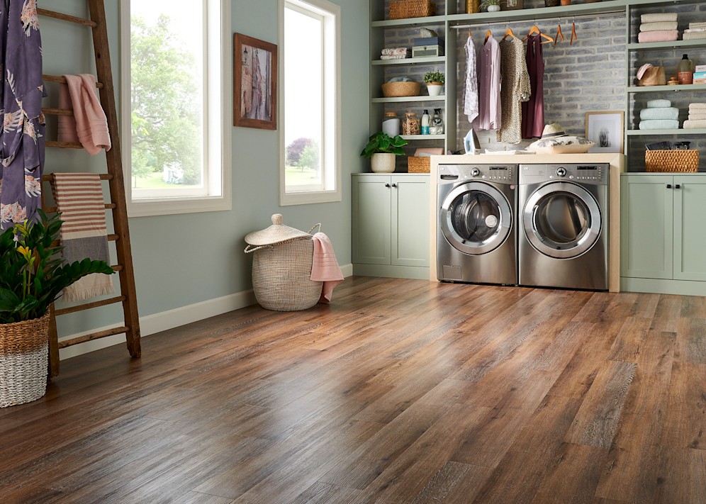 Waterproof Floors Lvp Vs Rvp Tile, What Kind Of Flooring Is Best For A Laundry Room