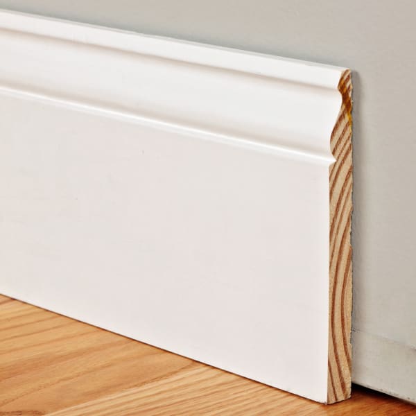 x 8' PFJ Primed Colonial Baseboard 
