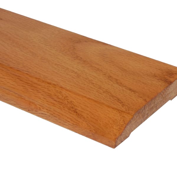 Prefinished Colonial Red Oak Hardwood 1/2 in thick x 3.25 in wide x 8 ft Length Baseboard LL
