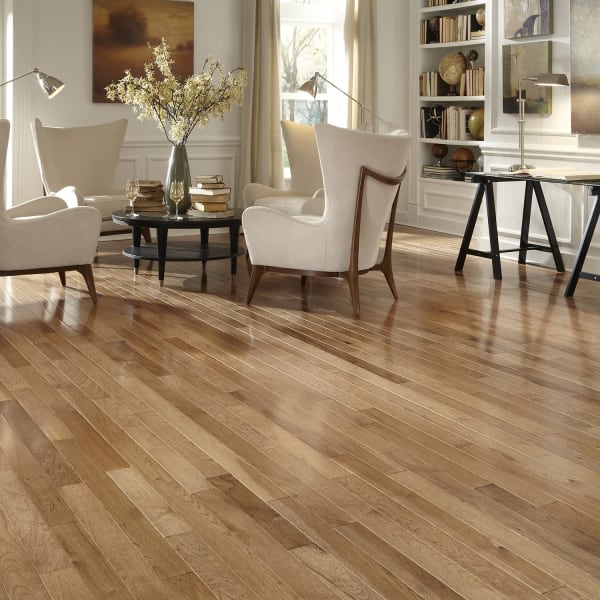 Builder's Pride 3/4 in. x 3.25 in. Walnut Hickory Solid Hardwood