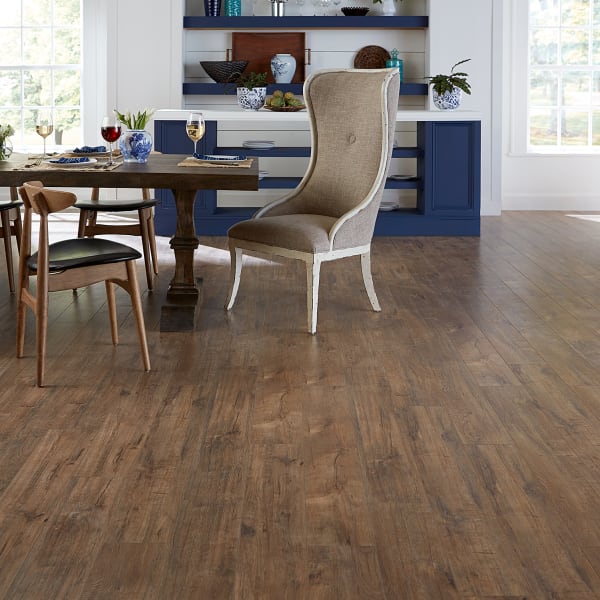 12mm+pad Copper Sands Oak Laminate Flooring 6.18 in Wide x 50.78 in. Long